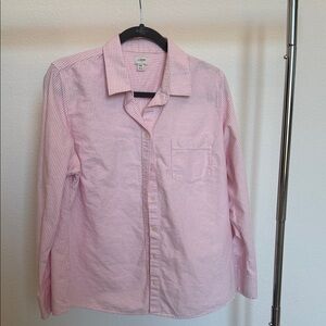 J. Crew Light Pink Striped Shirt